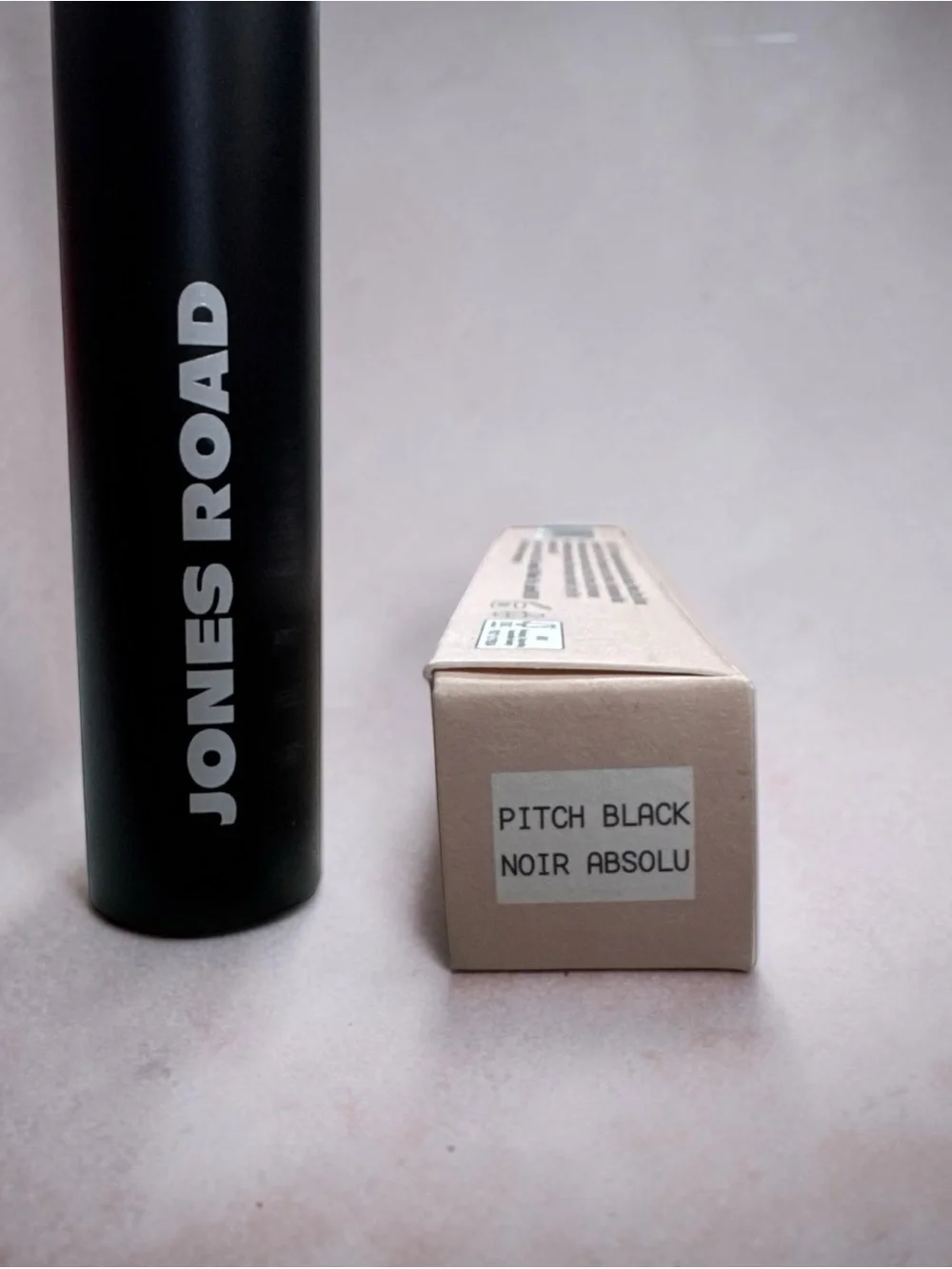 Jones Road Mascara Tube in Black with Beige Box
